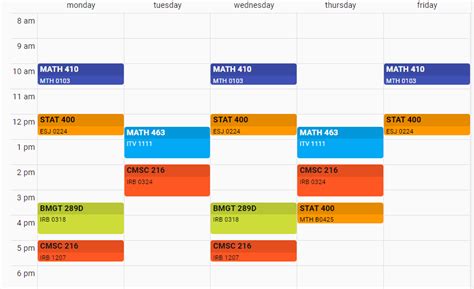 <strong>Schedule</strong> of <strong>Classes</strong> | A. . Class schedule umd